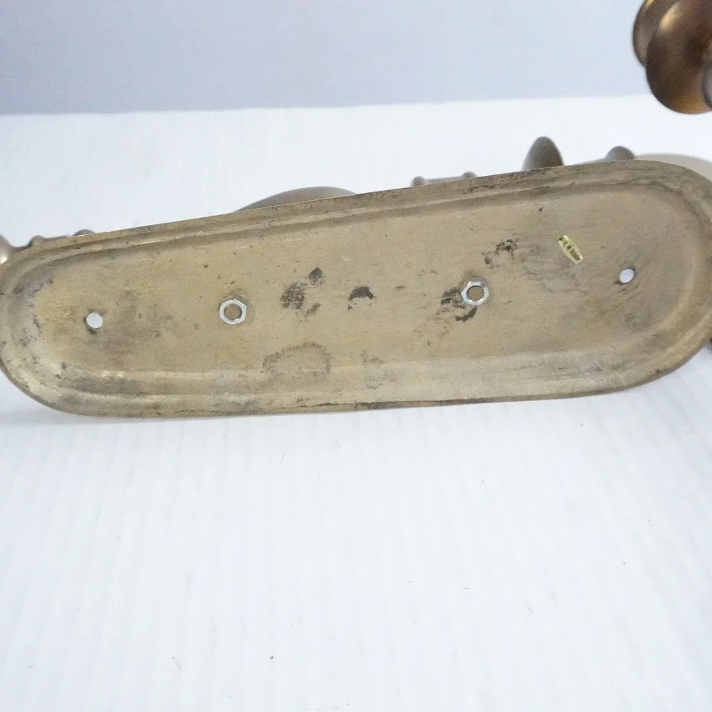 Vintage Brass Wall Sconce Candle Holders Pair Ornate‎ Traditional